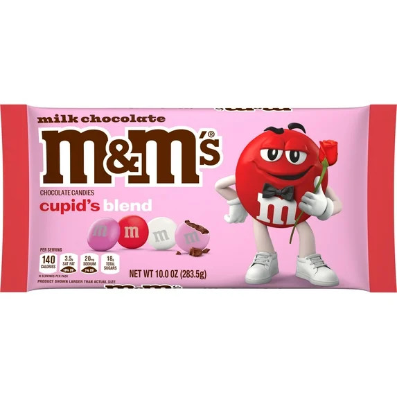 M&M's Milk Chocolate Cupid's Blend Valentine's Day Candy - 10 oz Bag | Walmart (US)