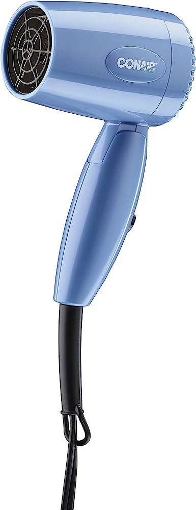 Conair Travel Hair Dryer with Dual Voltage, 1600W Compact Hair Dryer with Folding Handle, Travel ... | Amazon (US)