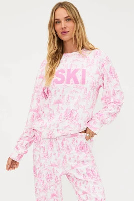 Cassia Top Powder Pink Toile | Beach Riot