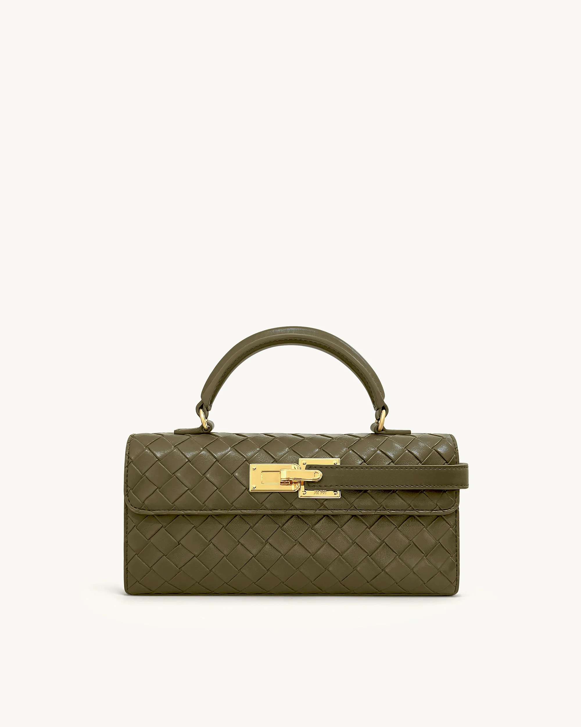 Keyla Weave Texture Top Handle Bag - Olive Green | JW PEI US