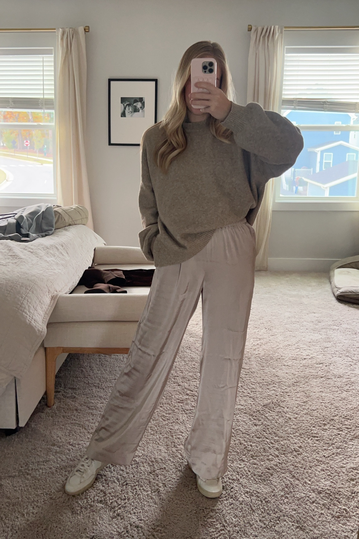 Casual day fit for winter in NYC! 

I’ll layer some leggings under these pants and throw on a big puffer and scarf 

#LTKStyleTip #LTKSeasonal