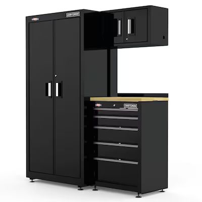 CRAFTSMAN Welded Garage Storage Suites 2-Piece Steel Garage Storage System in Black/Smooth (62.75... | Lowe's