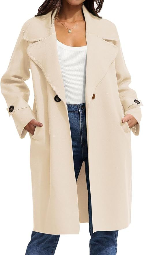 LILLUSORY Women's Long Cardigan Sweaters Trendy Oversized 2023 Coatigan Knit Fall Jacket Warm Win... | Amazon (US)