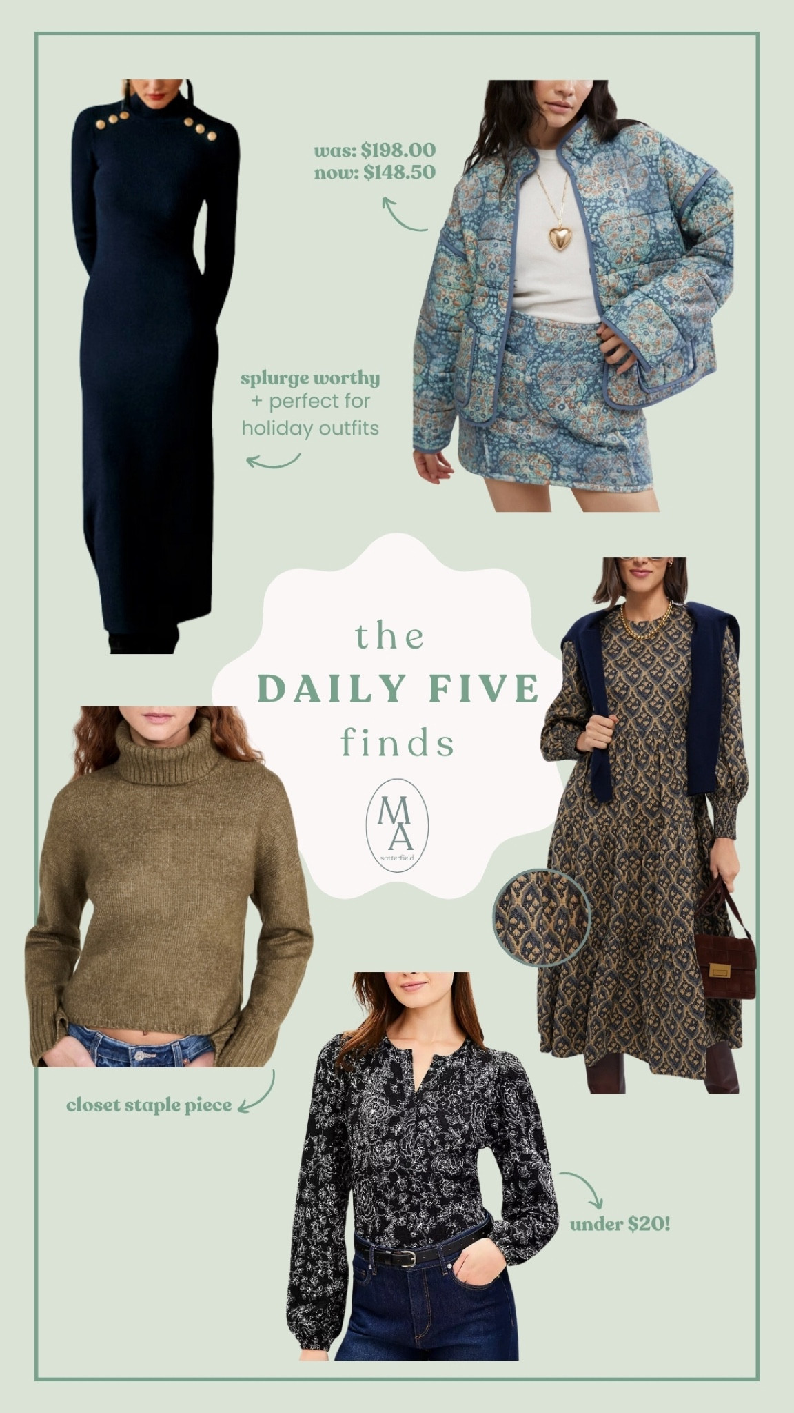 12/17 daily 5 finds! 

#LTKHoliday #LTKStyleTip #LTKSeasonal