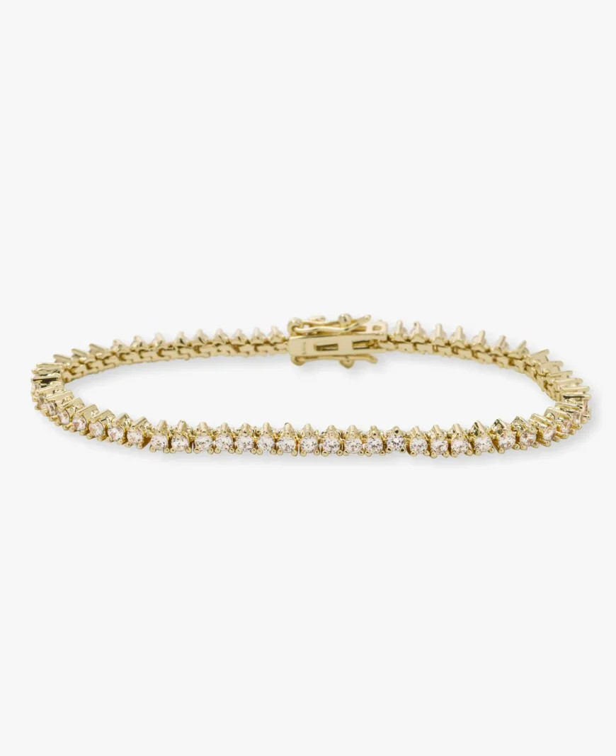 Baby Not Your Basic Tennis Bracelet Melinda Maria 6” / Silver | The Collection TX 