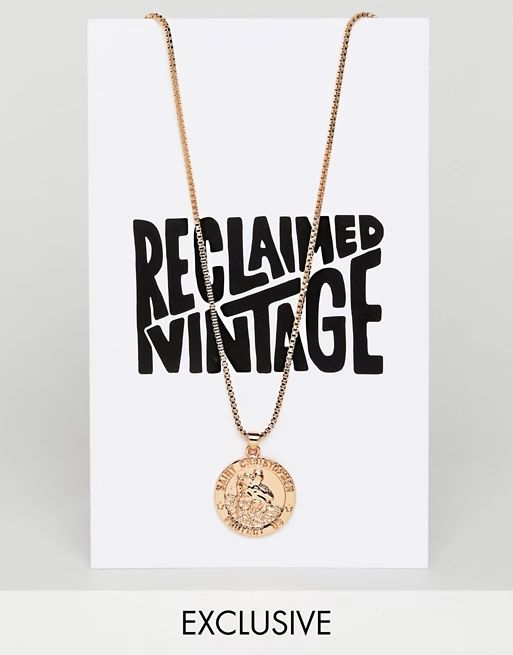 Reclaimed Vintage Inspired Coin Pendant Necklace (+) | ASOS UK