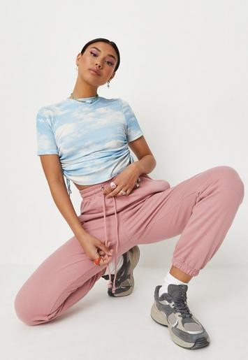 Pink Basic Oversized Joggers | Missguided (US & CA)