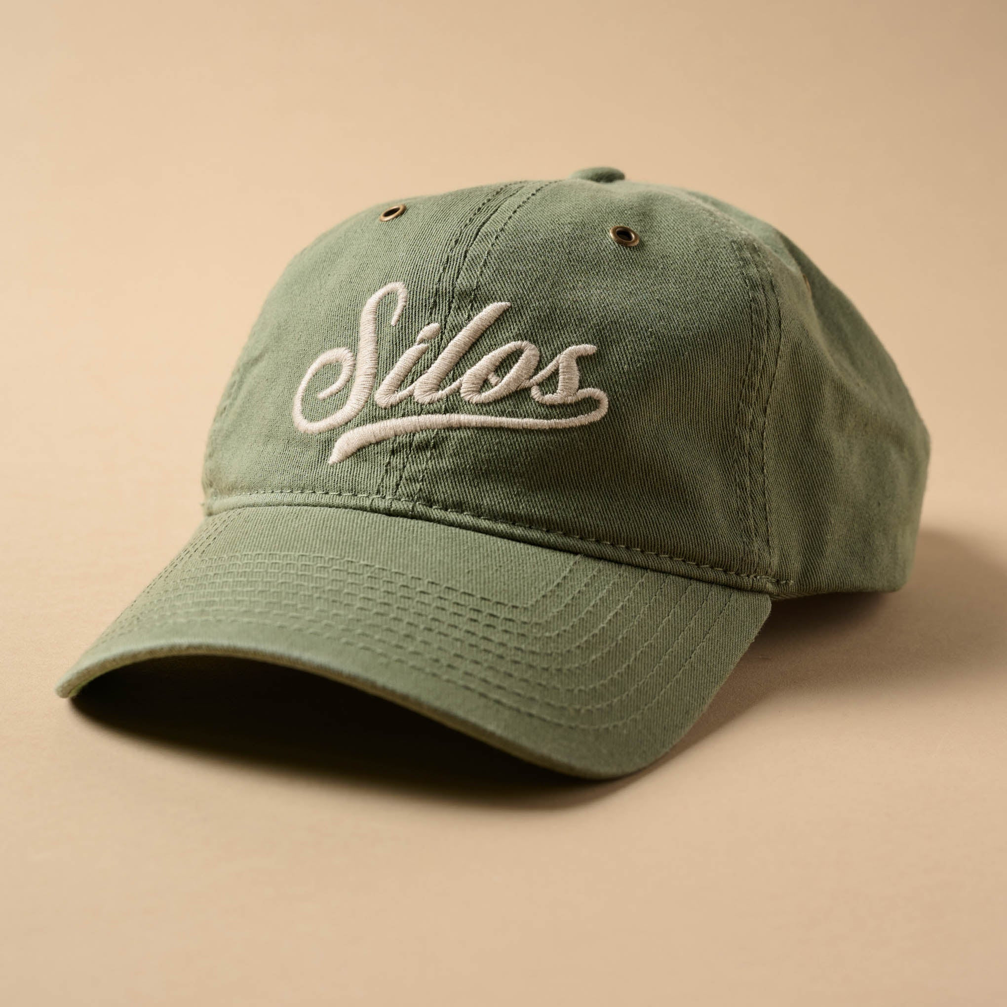 Silos Distressed Olive Baseball Hat | Magnolia