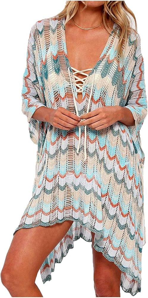 HARHAY Women's Summer Swimsuit Bikini 2023 Beach Swimwear Crochet Cover up | Amazon (US)