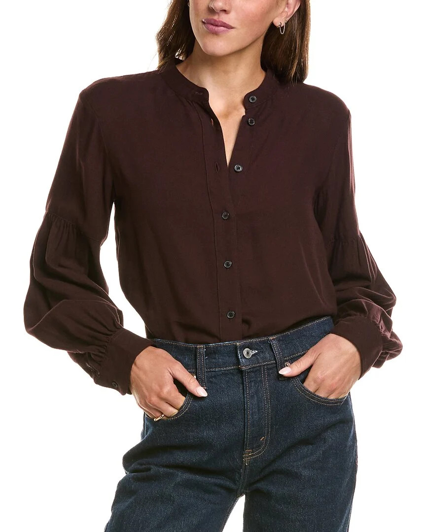Madewell Stand Collar Button Up Shirt | Shop Simon