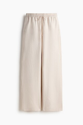 Wide linen-blend trousers | H&M (UK, MY, IN, SG, PH, TW, HK)