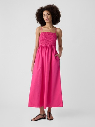 Smocked Squareneck Maxi Dress | Gap Factory