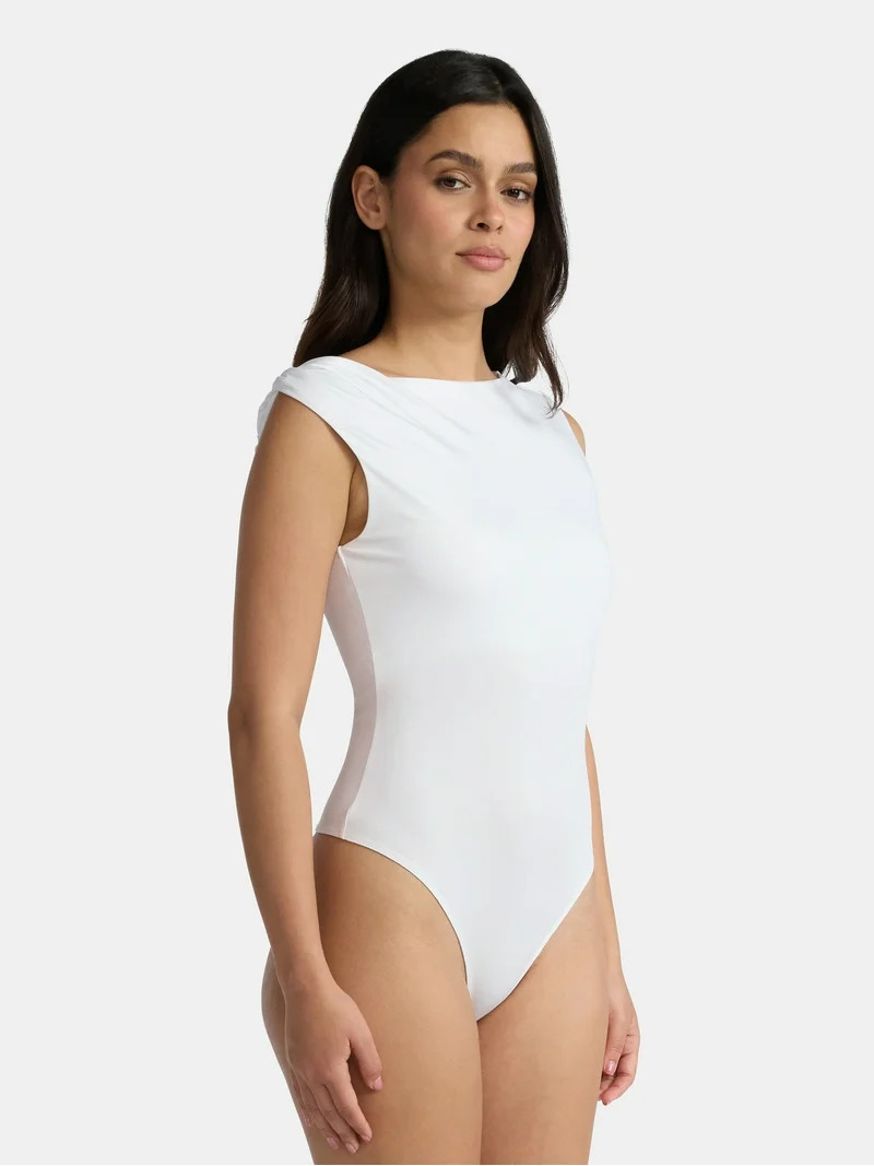 Madden NYC Women's Twist Bodysuit, Sizes XXS-XXL | Walmart (US)
