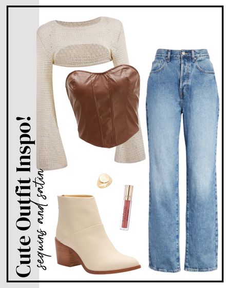 Fall outfit inspo! // fall outfits with jeans, jeans outfits, boots outfits, white booties outfits, corset outfits, fall outfits, fall clothes for women, high waisted jeans, jeans with no rips, cropped cardigan, Shein fall, Shein, Shein outfits, Shein finds, Shein fashion, Shein sweater


#LTKSeasonal #LTKsalealert #LTKstyletip