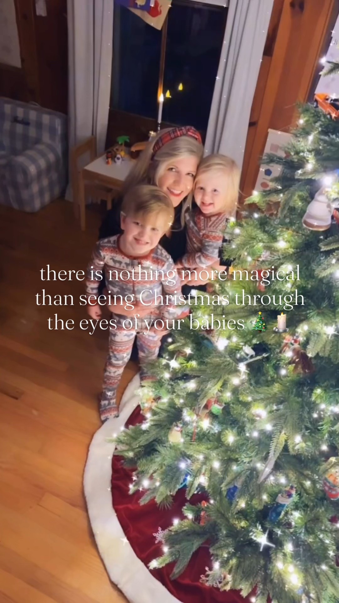 Rockin’ around the Christmas tree 🎄 with my little Santa 🎅🏻 babies 🤱❤️👶🏼 having the most magical little night soaking in the magic of this time of year through my babies’ eyes!! 🥰🎁👶🏼🕯️🦌✨

This season of living up here in my great grandparents’ old family farmhouse 🏡 has been such a sweet gift 🎁 and I always so love seeing it “come alive” at Christmas time ✨ with all of the twinkling candles and lights!! 🕯️ And yes 🥰 - I linked our Christmas tree 🎄, decor 🦌, kids’ nativity set ✝️, anddd their adorable matching jammies ❤️ for y’all over on my LTKit shop!! 🫶🏽 ‘Tis the Season, y’all!! 🎅🏻✨ #merrymerry #ourfavoritetimeofyear #mostwonderfultimeoftheyear

| Motherhood | Country Living | Homemaker | Stay at Home Mom | Joyful Motherhood | Faith | Baby and Toddler Days | Boy Mama x 2 | SAHM | These are the Days | Life with a Baby and Toddler | Full Hands Fuller Hearts | November Memories | Holiday Season with Littles | Christmas Decor | Christmas with Littles

…

#emilysayswes #judsoncarpentermabry #levirhettmabry #familyoffour #mommyblogger #stayathomemommy #boymamax2 #mommyblogger #sahm #mamaoftwo #stayathomemom #novembermemories #LTKfamily #LTKBaby @shop.ltk





#LTKSeasonal #LTKFamily #LTKHoliday