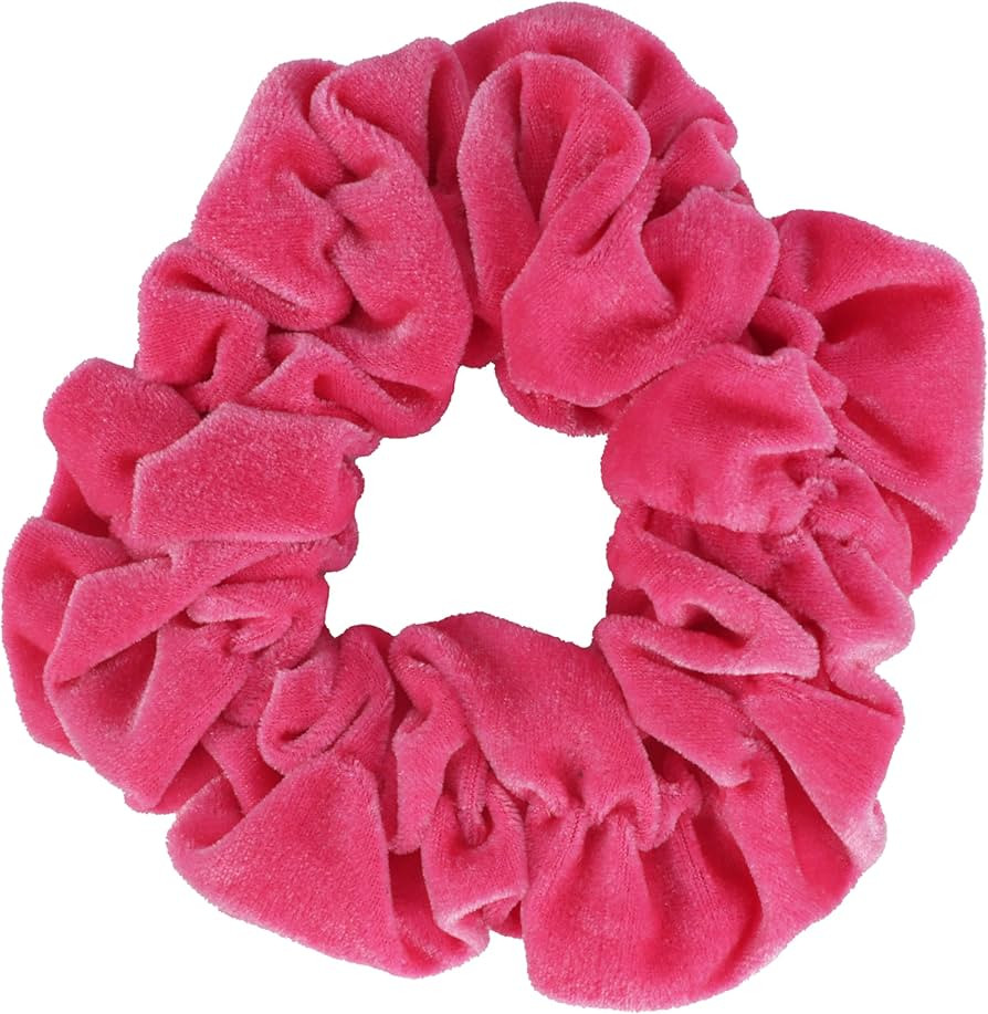 Hot Pink Jumbo Velvet Scrunchy | Amazon (US)