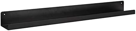 Kate and Laurel Mezzo Modern Metal Ledge Shelf, 36", Black, Contemporary Floating Accent Shelf | Amazon (US)