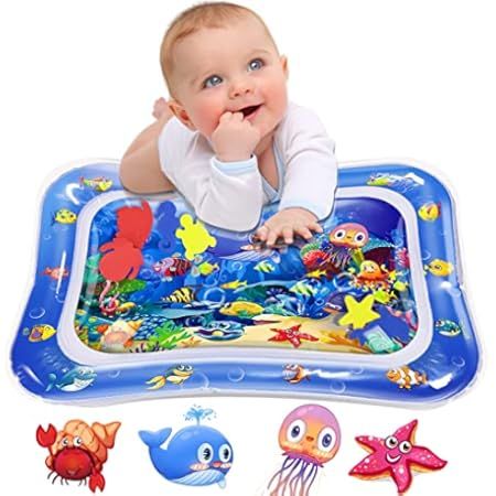 Yeeeasy Tummy Time Water Mat 丨Water Play Mat for Babies Inflatable Tummy Time Water Play Mat for Inf | Amazon (US)