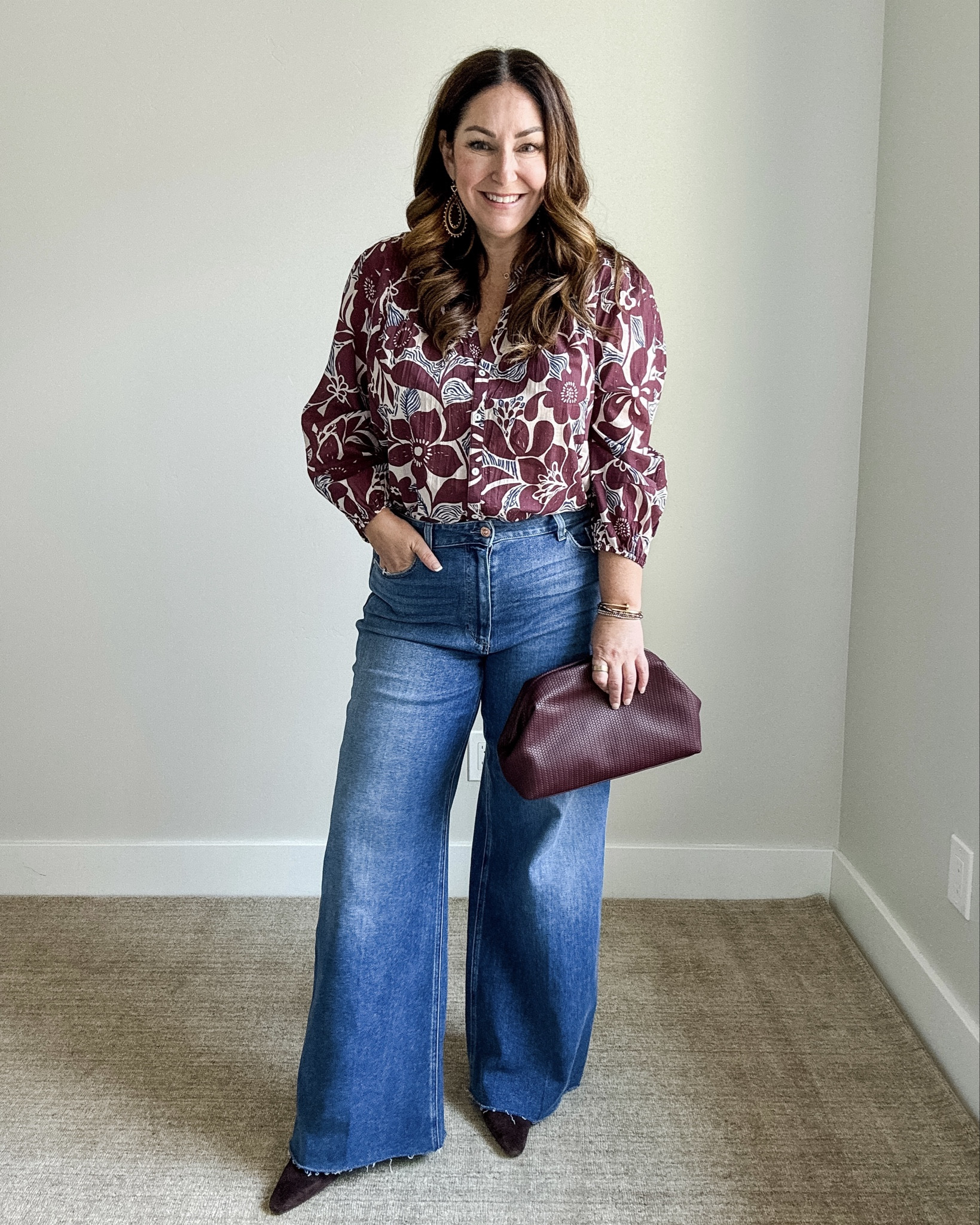  Burgundy is trending this fall and this lightweight top is the perfect now & later pieces 🍂 wear with shorts now and wide leg jeans as it cools down Wearing Top in large, jeans 32

 

#LTKMidsize #LTKSeasonal #LTKOver40