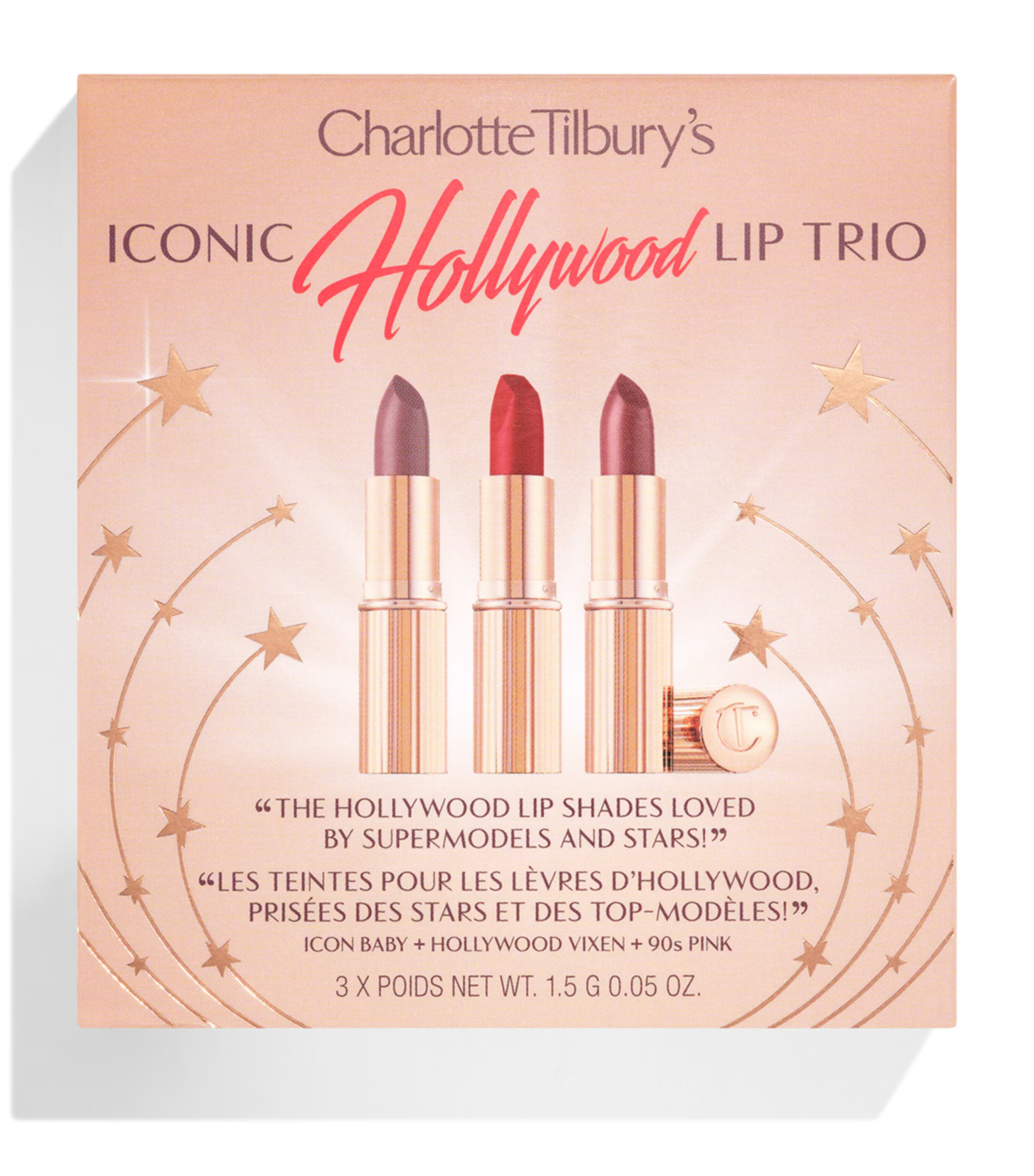 Charlotte Tilbury Charlotte's Iconic Hollywood Lip Trio Gift Set | Harrods