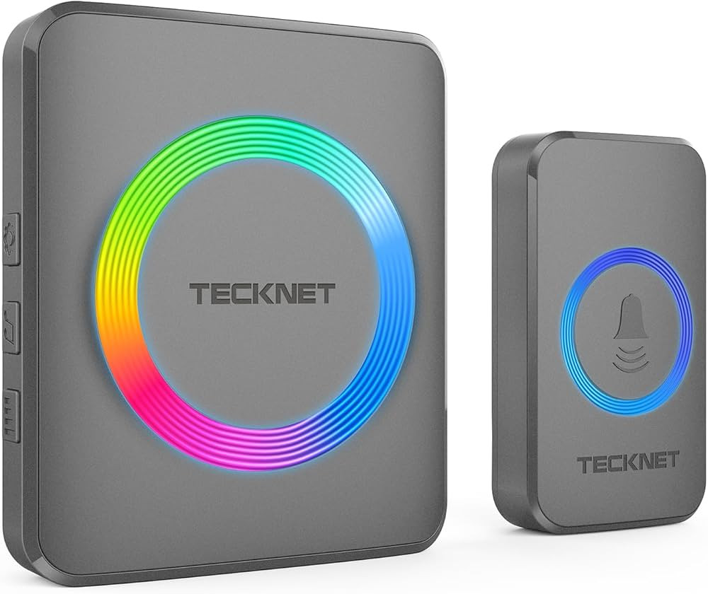 TECKNET Wireless Doorbells for Home, IP65 Waterproof 1,300Ft 120dB Door Bell Ringer Wireless for ... | Amazon (US)