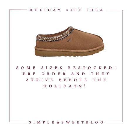 I want these for myself… hint hint dougie! 😉 some sizes in stock and others you can preorder for delivery before the holidays! 

#LTKGiftGuide #LTKshoecrush #LTKSeasonal