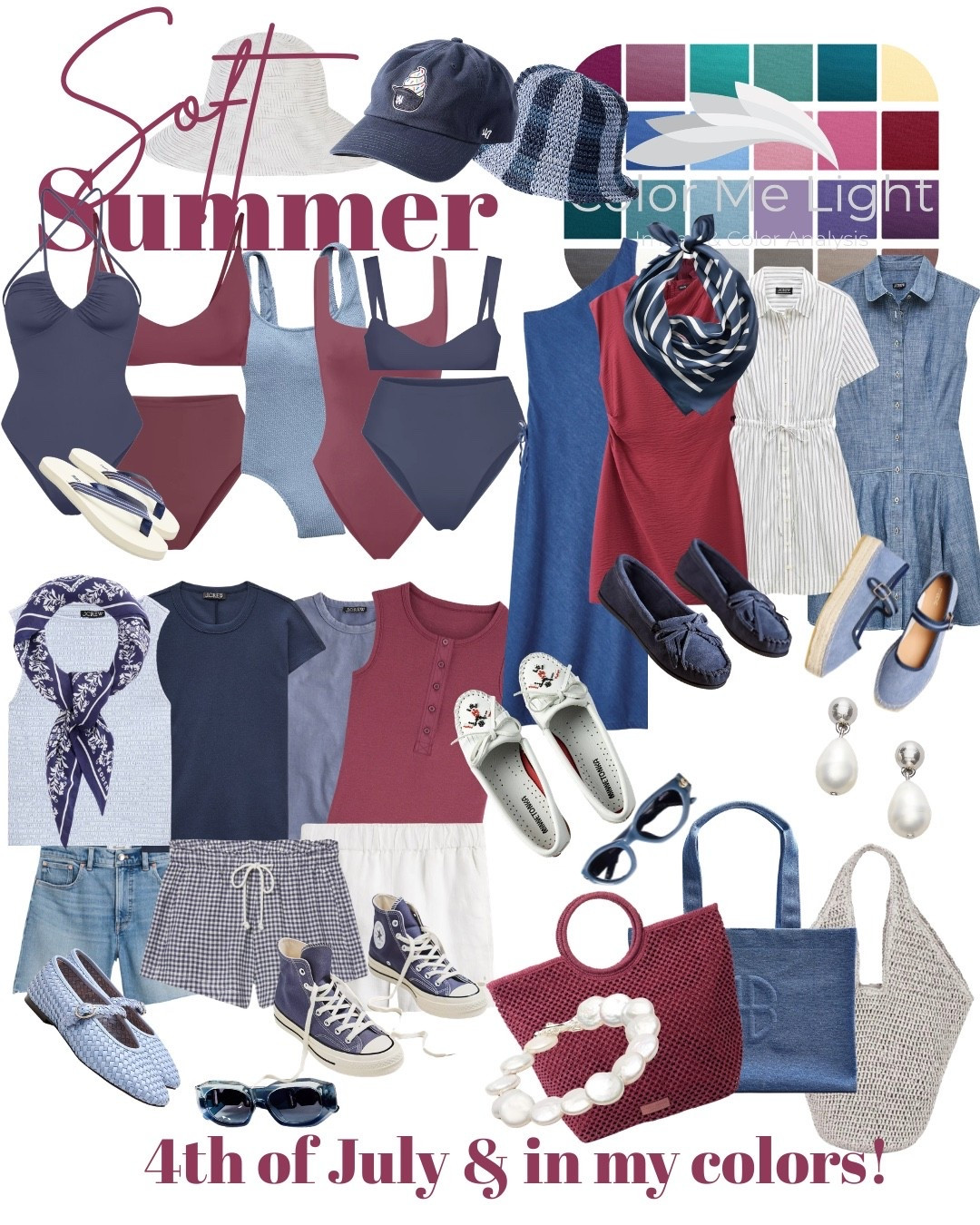 Soft summer & 4th of July! #coloranalysis