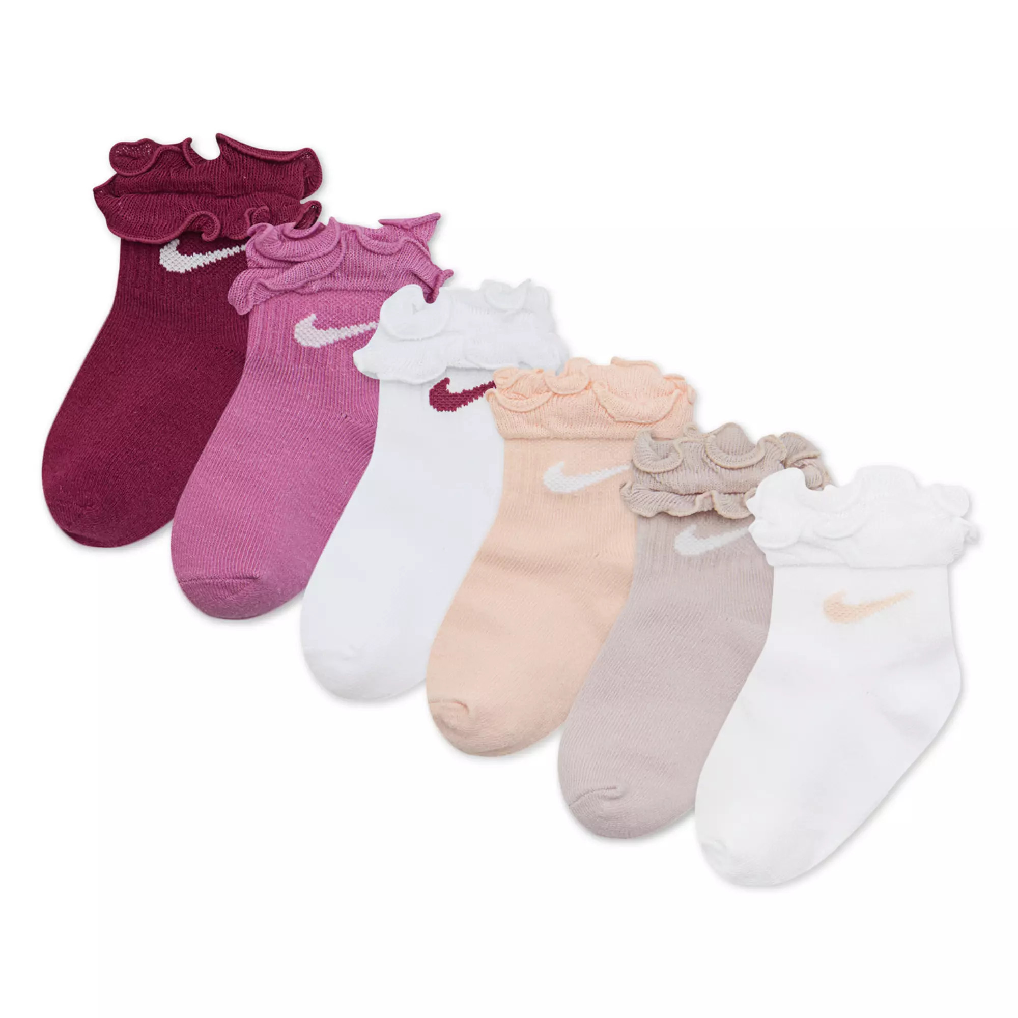 Baby & Toddler Nike 6-Pack Ruffle Socks Set | Kohl's