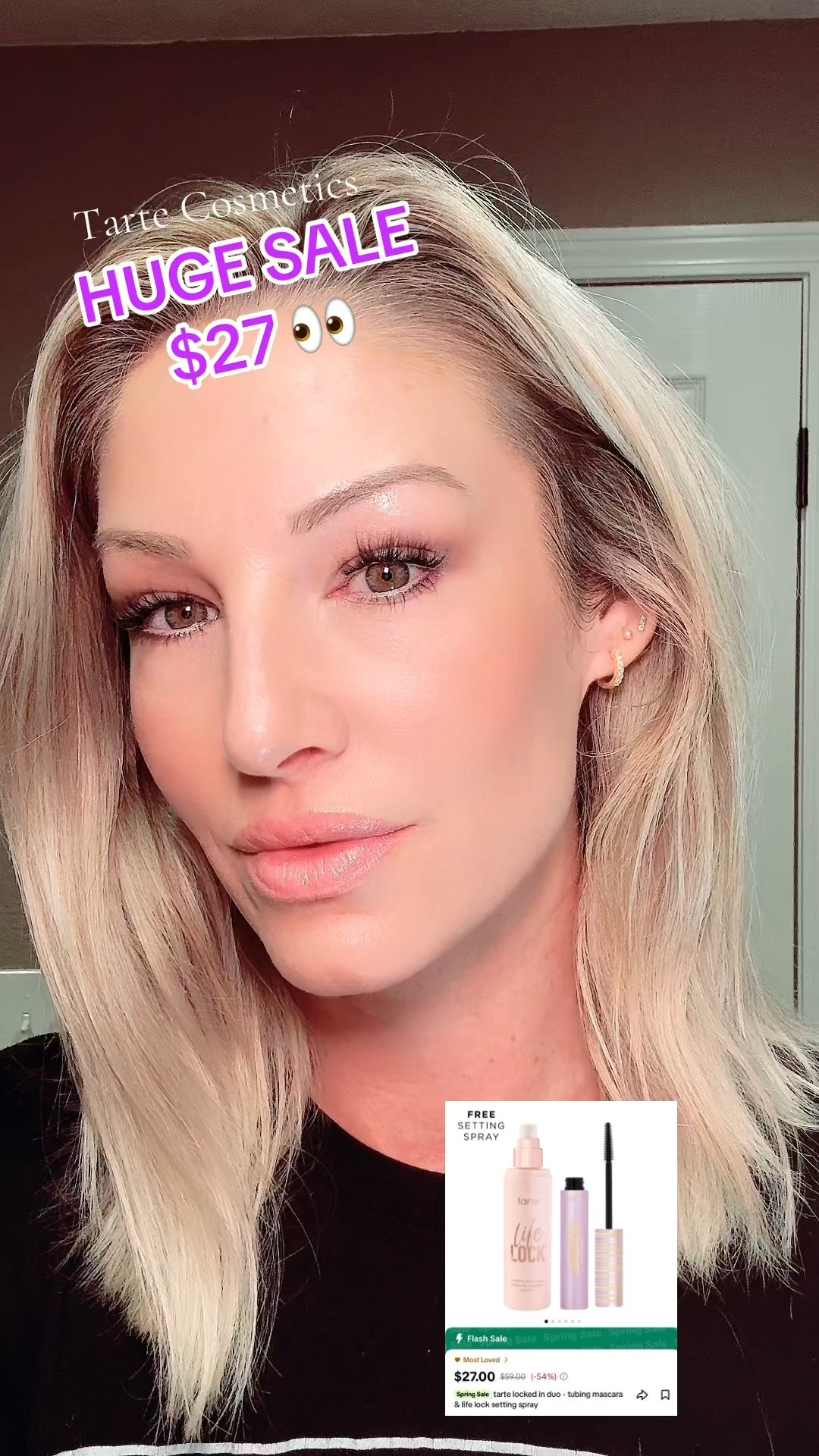 Lock your makeup in all day and keep your skin glowing!! Tarte Life Lock setting Spray has became one of my favorites! #tartemakeup #settingspray 

#LTKFindsUnder50 #LTKBeauty