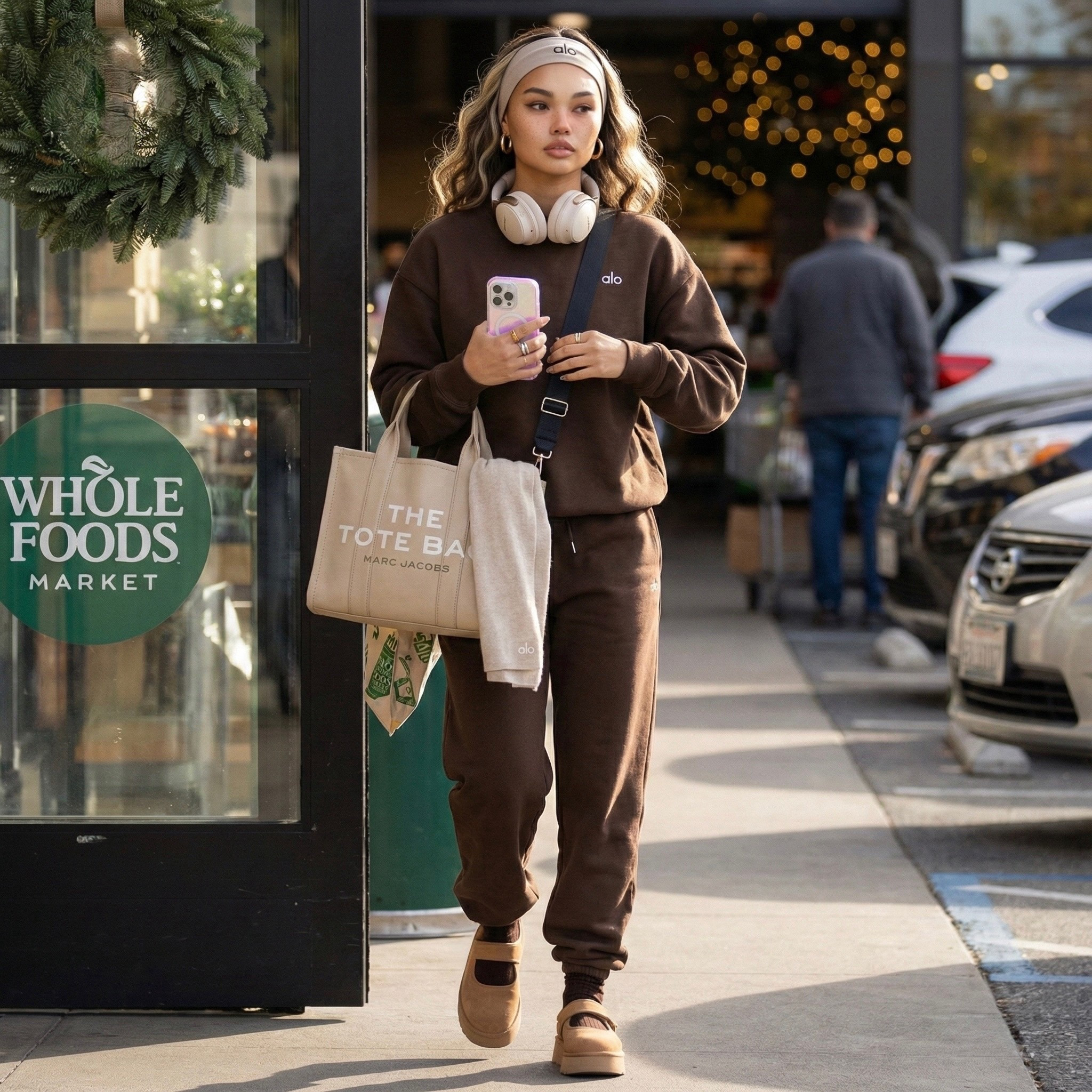 Cozy errands outfit 🤎
Wearing the Alo Accolade Crewneck (size S) and matching Accolade Sweatpants (size S) — super soft, warm, and the perfect neutral athleisure for winter errands.
Neutral clogs (size 7) + Marc Jacobs Tote Bag for my everyday carry.
Everything is linked below for anyone building a cozy winter wardrobe ✨
Perfect if you love neutral outfits, Alo sets, cozy basics, or errands athleisure.

#LTKFindsUnder100 #LTKGiftGuide #LTKActive