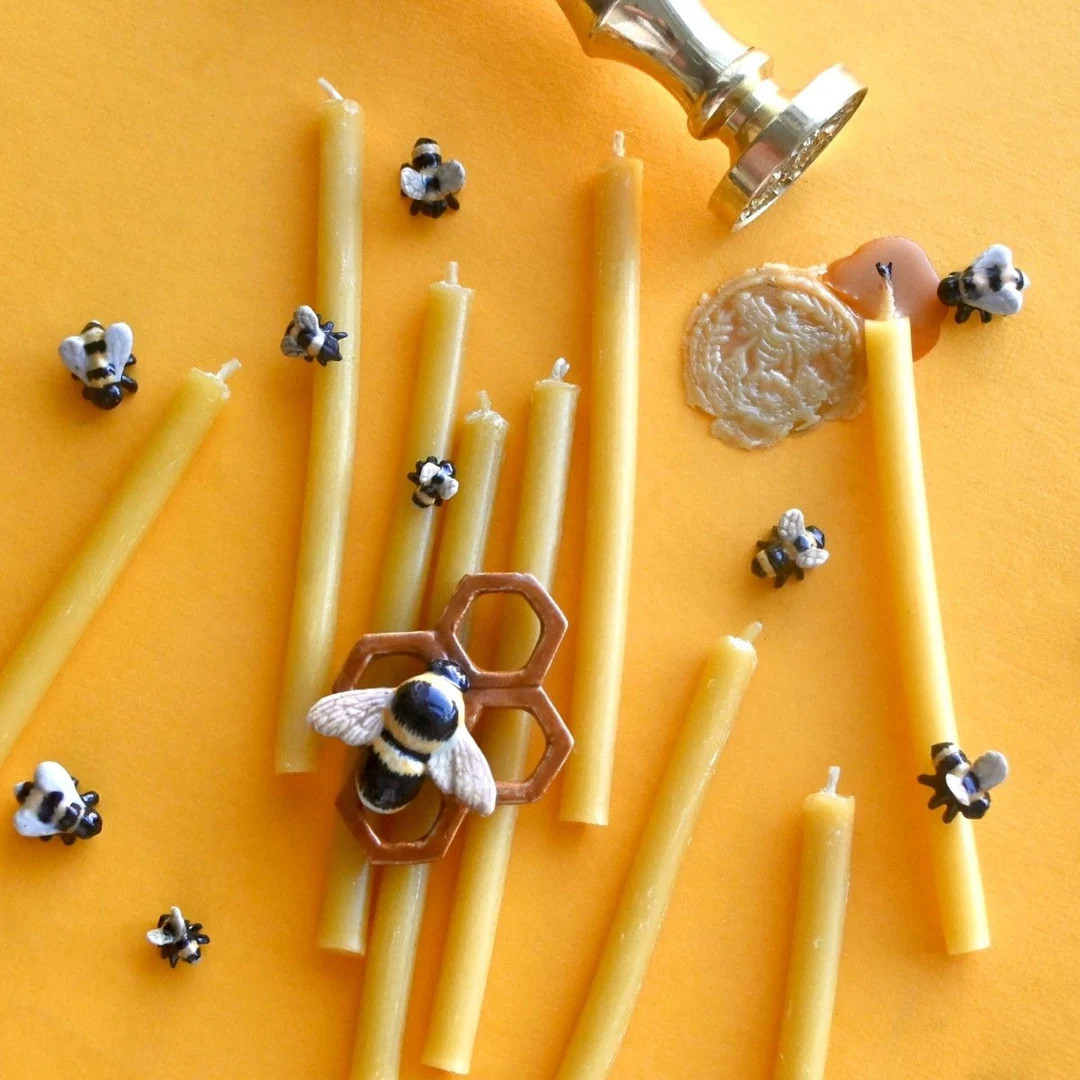 Beeswax Birthday Candle Set of 10 (tiny Bees Not Included) - Etsy | Etsy (US)
