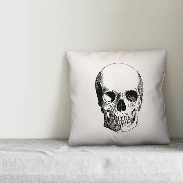 Kenda Skull Throw Pillow Cover | Wayfair North America