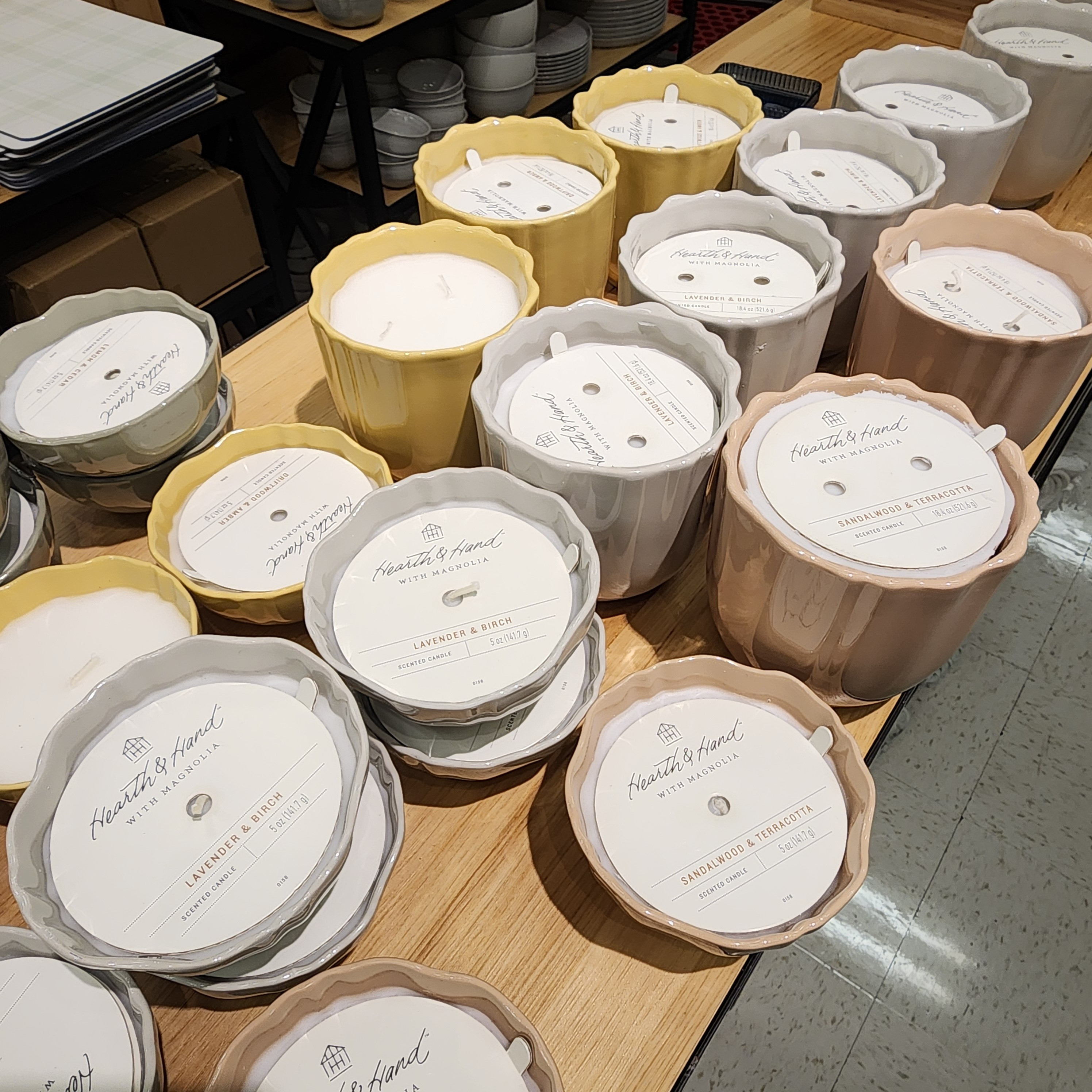 New at Target! Hearth & Hand with Magnolia Scallop Ceramic Candles in various scents.

#LTKMostLoved #LTKHome #LTKFindsUnder50