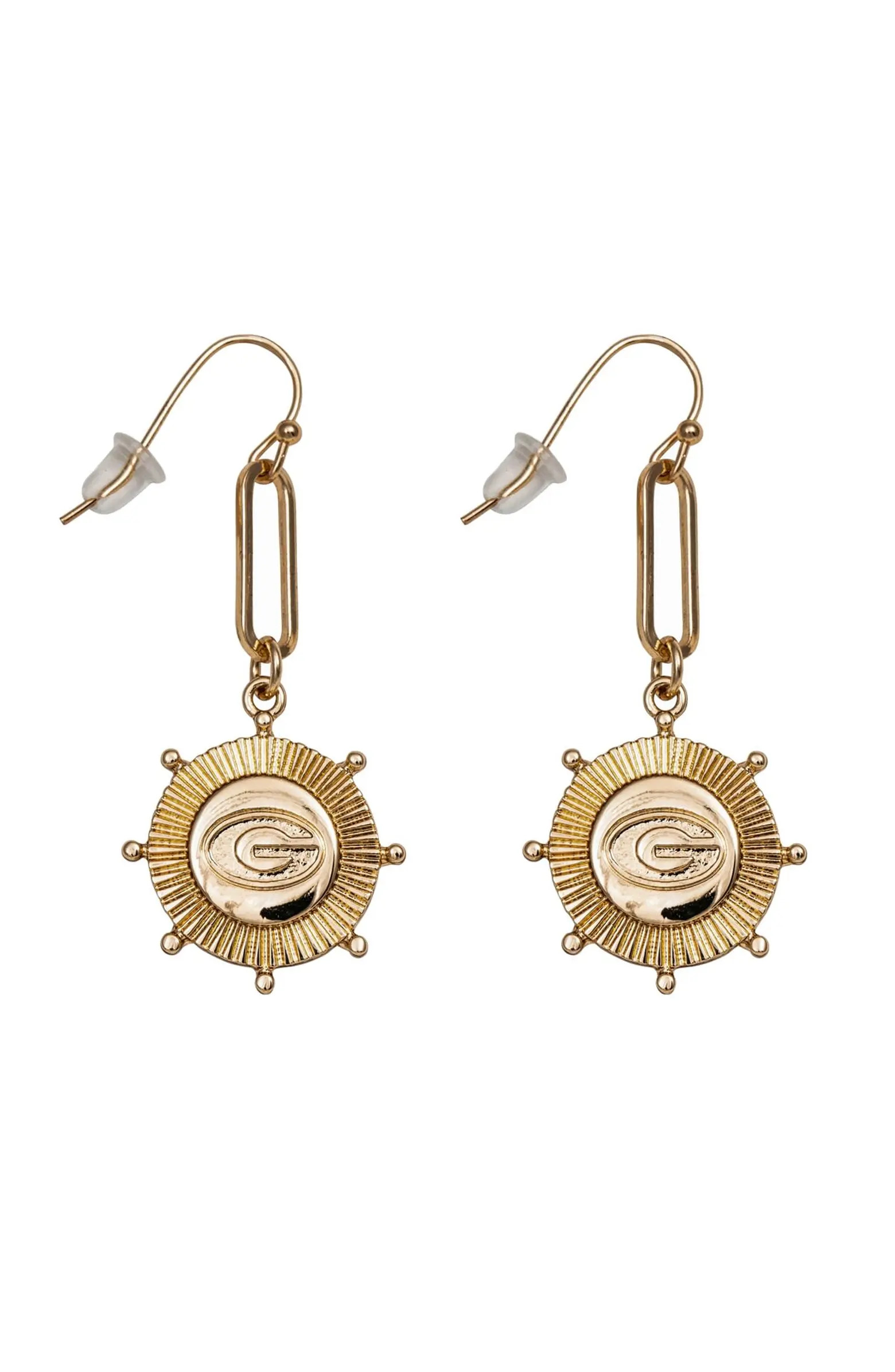 Shelby & Grace Georgia Bulldogs Pixel Earrings | Nordstrom | Nordstrom