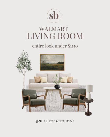 I love this living room design from Walmart! So many great pieces at really affordable prices. This entire look is under $1150! 

Affordable home decor, living room design, sofa, rug, table lamp, wall art, Walmart finds, home decor, home design 

#LTKhome #LTKsalealert