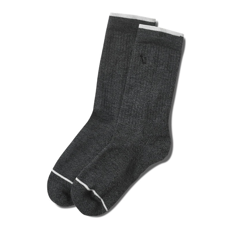 V1 Crew Sock | Charcoal Heather | Vuori Clothing (US & Canada)