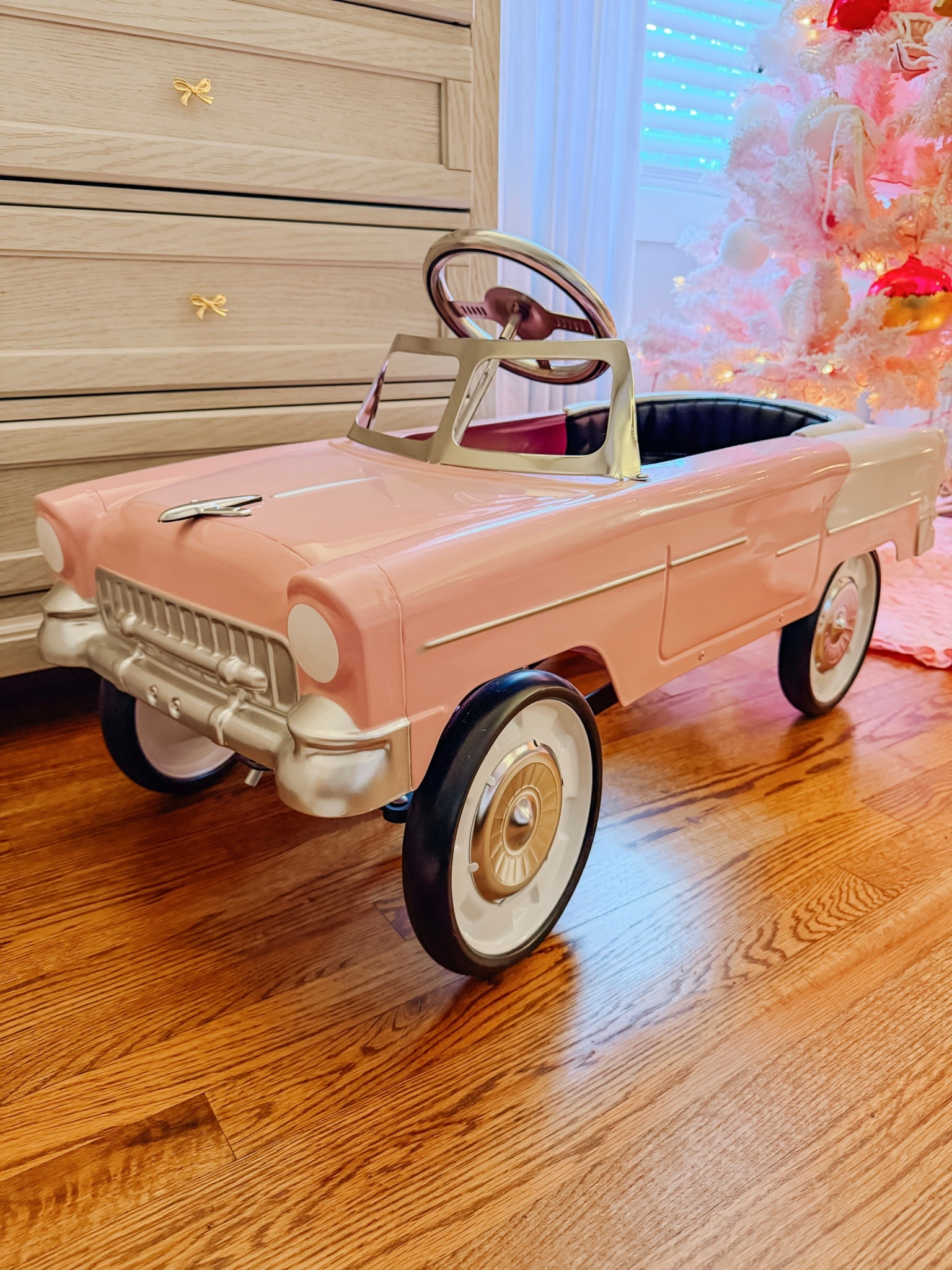 pedal car 💗 ours is baby pink but it looks like the new shade may be a little darker  also linked a smaller version! 

#LTKGiftGuide #LTKKids