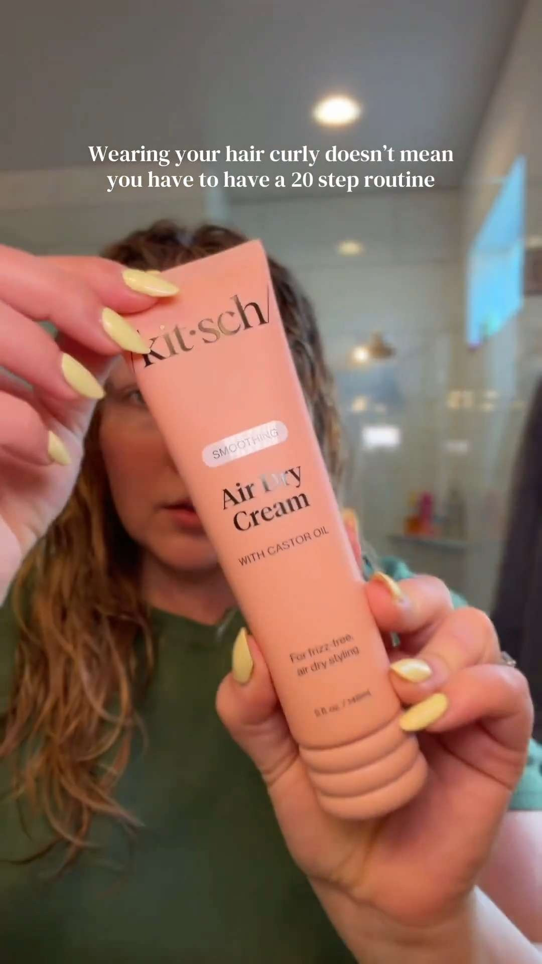 Whether you have curls or natural waves this air dry curl cream from Kitsch is so good 😍 

 #LTKgrwm #LTKselfcare #LTKBeauty