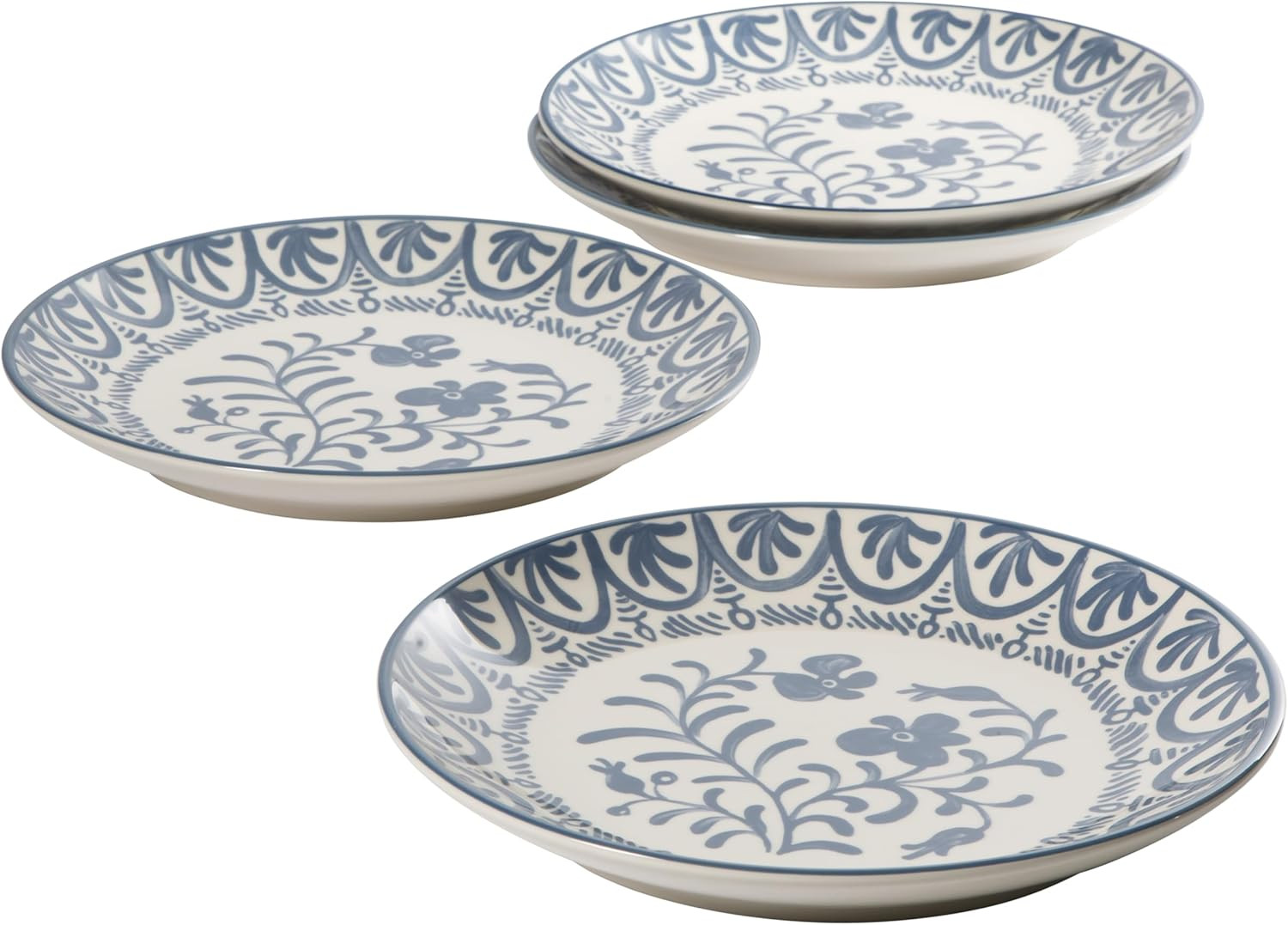 Bloomhouse - 2-Time Oprah’s Favorite Things - Valencia Flor 4 Piece 10.75” Dinner Plate Set, ... | Amazon (US)