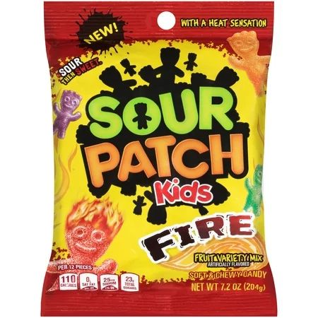 Sour Patch Kids Fire Fruit Variety Mix Soft & Chewy Candies, 7.2 Oz. | Walmart (US)