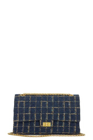 chanel Chanel Tweed 2.55 Reissue Double Flap Bag in Navy - Navy. Size all. | FWRD 