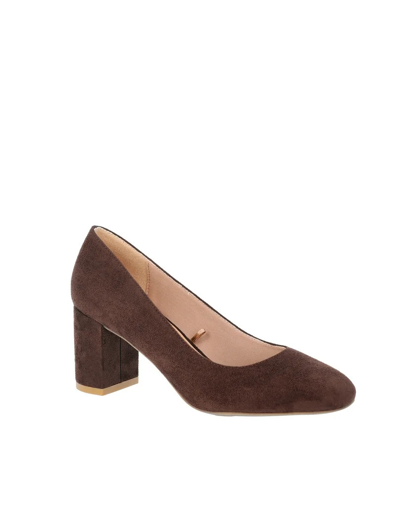 Time and Tru Women's Closed Toe Pump Dress Heels | Walmart (US)