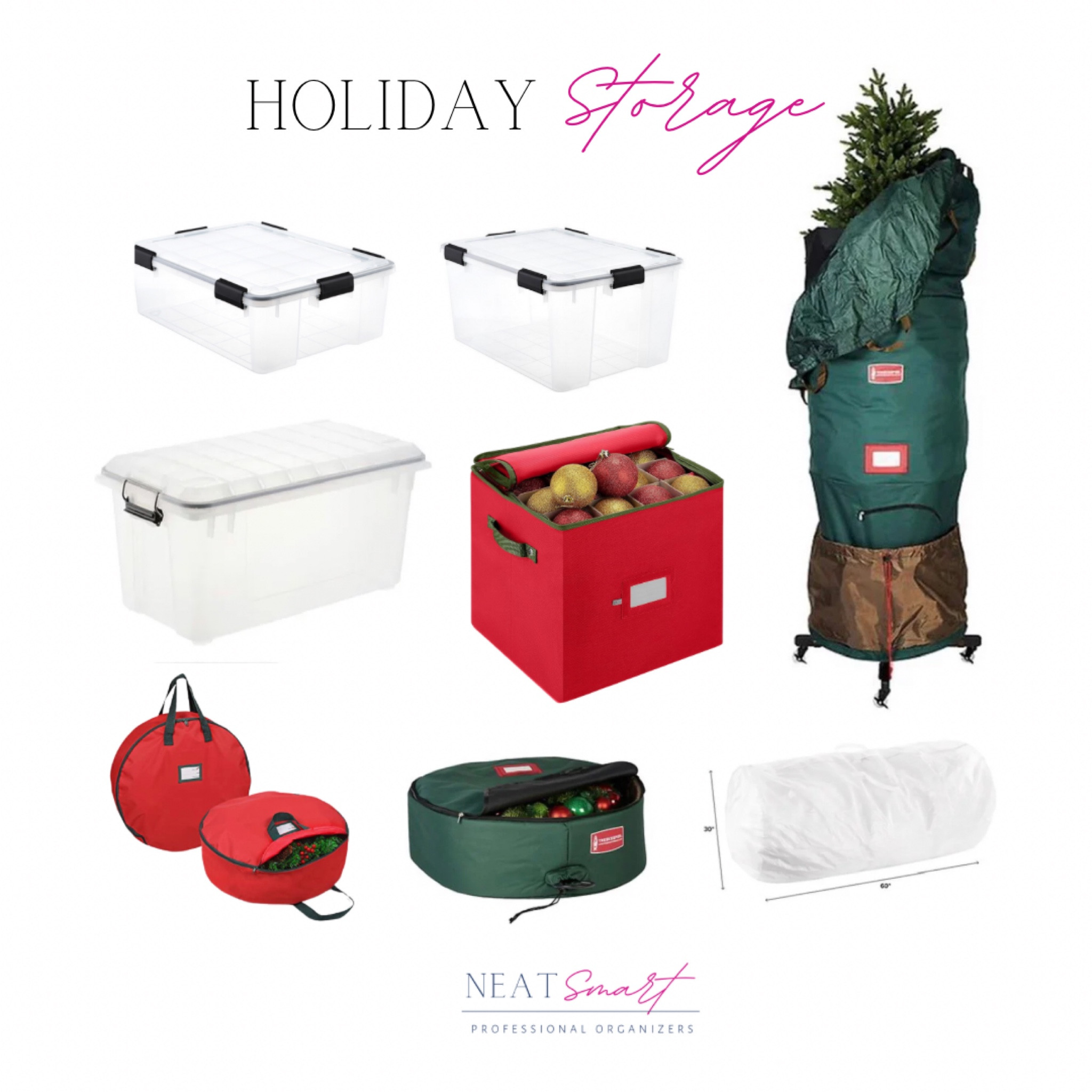 Taking down Christmas decorations is so much easier with good storage options  

#LTKHoliday #LTKSeasonal