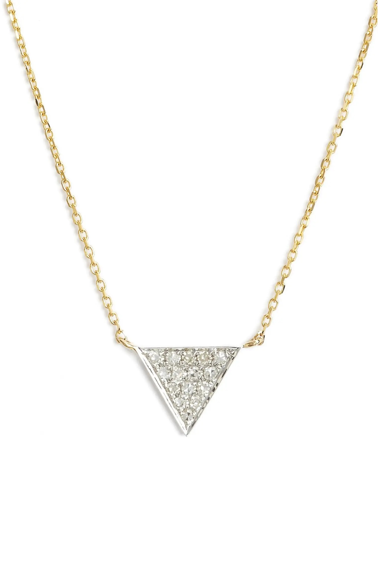 'Emily Sarah' Diamond Triangle Pendant Necklace | Nordstrom
