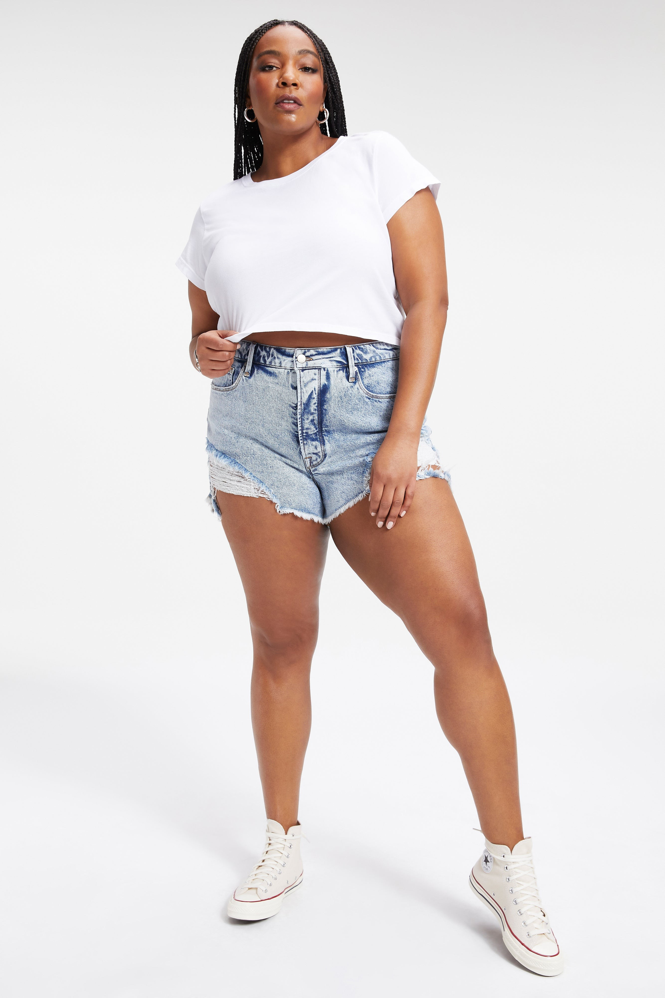 THE BOMBSHELL SHORT | INDIGO053 | Good American