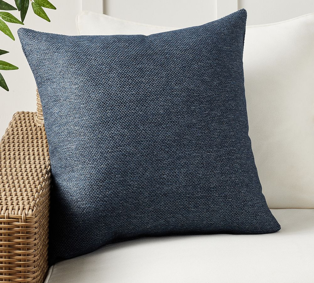 Sunbrella® Recycled Woven Outdoor Pillow | Pottery Barn (US)