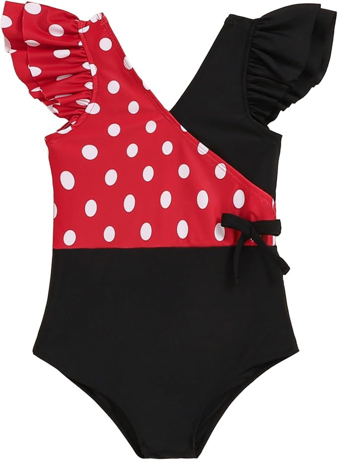 Mioglrie Toddler Baby Swimsuit Girl Bathing Suit Girl 2T 3T 4T 5T 6T Girls One Piece Swimsuits Co... | Amazon (US)