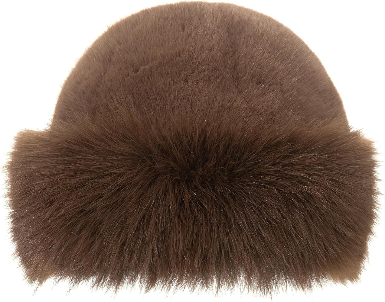 Women's Faux Fur Bucket Hat - Winter Warmth Bucket Hat Fluffy Snow Hat Fuzzy Fisherman Cap Warm C... | Amazon (US)