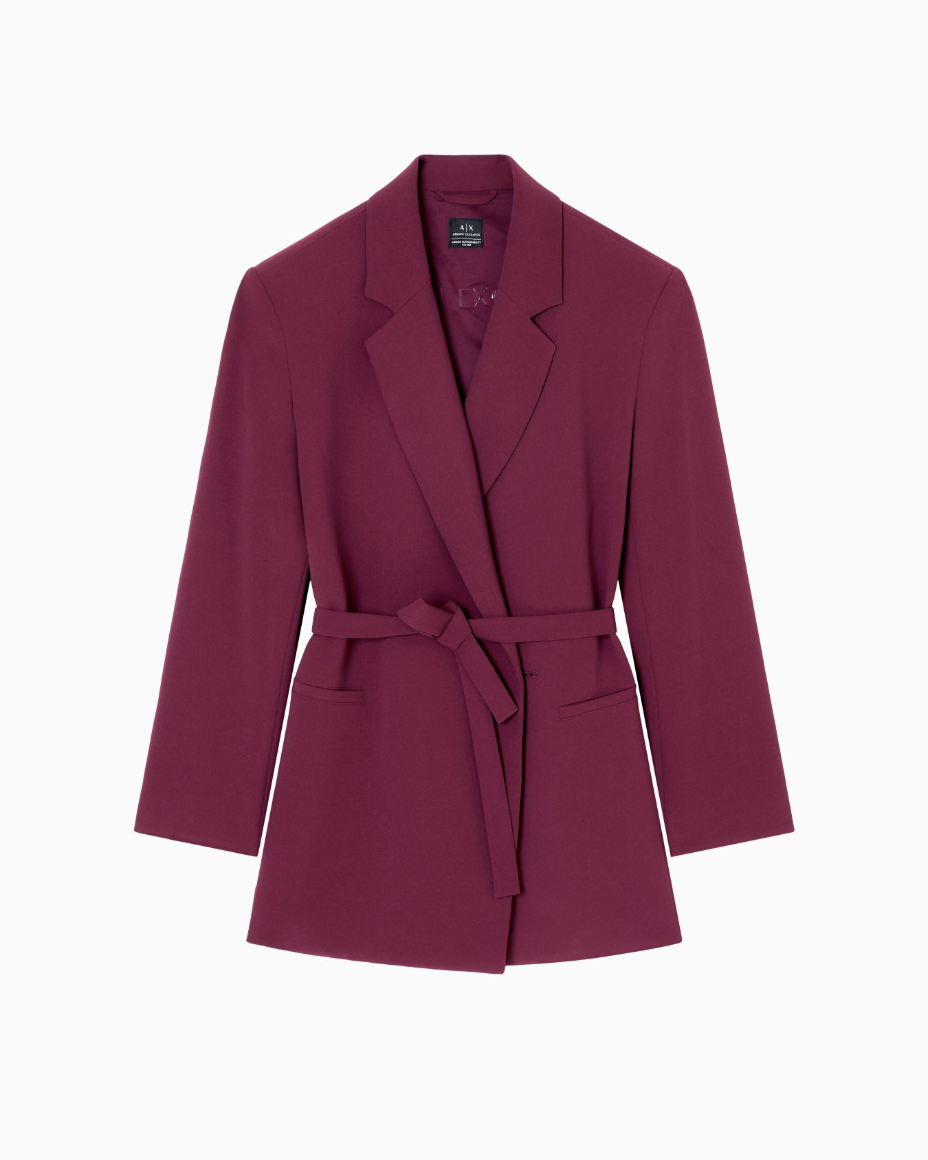 Jacket with thin belt | Armani US