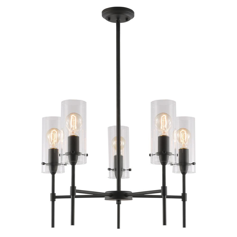Light Society Montreal 5-Light Oil Rubbed Bronze Chandelier | The Home Depot